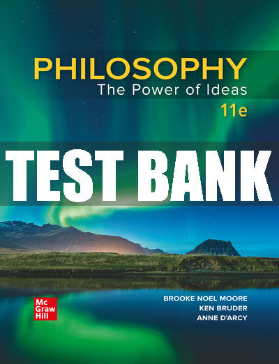 Test Bank Philosophy: The Power Of Ideas, 11th Edition