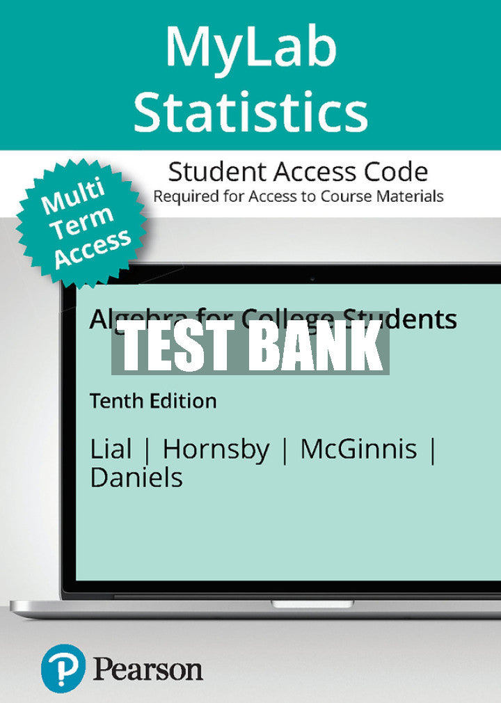 Test Bank Algebra for College Students 10th Edition