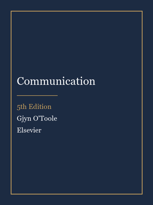 Test Bank for Communication 5th Edition by Gjyn O'Toole