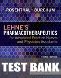 Test Bank for Lehne’s Pharmacotherapeutics for Advanced Practice Nurses and Physician Assistants 3rd Edition by Laura D. Rosenthal