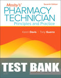 Test Bank for Mosby's Pharmacy Technician 7th Edition by Karen Davis