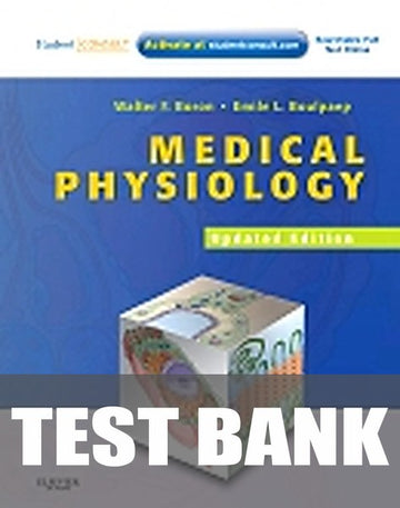Test Bank for Medical Physiology, 2e Updated Edition 2nd Edition by Walter F. Boron