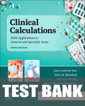Test Bank for Clinical Calculations 9th Edition by Joyce LeFever Kee