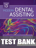 Test Bank for Modern Dental Assisting 13th Edition by Doni L. Bird
