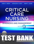 Test Bank for Critical Care Nursing 9th Edition by Linda D. Urden