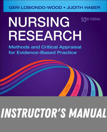 Instructor Manual for Nursing Research 10th Edition by Geri LoBiondo-Wood