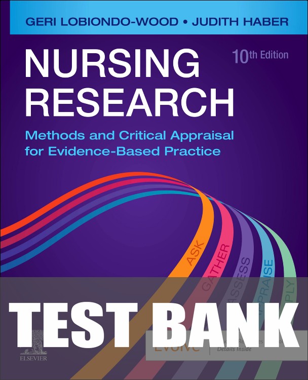 Test Bank for Nursing Research 10th Edition by Geri LoBiondo-Wood