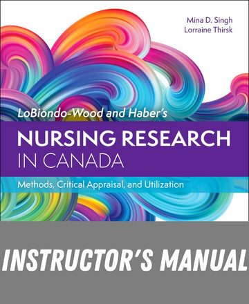Instructor Manual for Nursing Research in Canada 5th Edition by Lorraine Thirsk