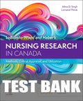 Test Bank for Nursing Research in Canada 5th Edition by Lorraine Thirsk