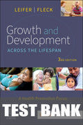 Test Bank for Growth and Development Across the Lifespan 3rd Edition by Gloria Leifer