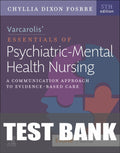 Test Bank for Varcarolis’ Essentials of Psychiatric Mental Health Nursing 5th Edition by Chyllia D Fosbre
