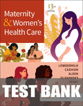 Test Bank for Maternity and Women's Health Care 13th Edition by Deitra Leonard Lowdermilk