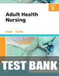Test Bank for Adult Health Nursing 9th Edition by Kim Cooper