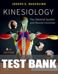 Test Bank for Kinesiology 4th Edition by Joseph E. Muscolino