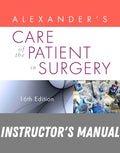 Instructor Manual for Alexander's Care of the Patient in Surgery 16th Edition by Jane C. Rothrock