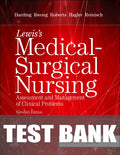 Test Bank for Lewis's Medical-Surgical Nursing 11th Edition by Mariann M. Harding