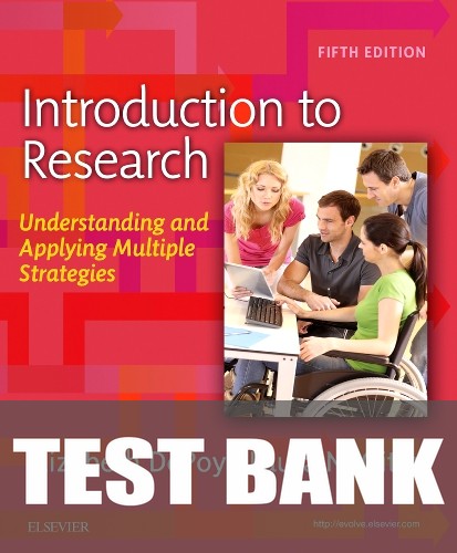 Test Bank for Introduction to Research 5th Edition by Elizabeth DePoy