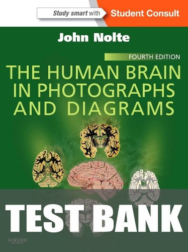 Test Bank for The Human Brain in Photographs and Diagrams 4th Edition by John Nolte
