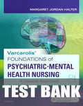 Test Bank for Varcarolis' Foundations of Psychiatric-Mental Health Nursing 8th Edition by Margaret Jordan Halter