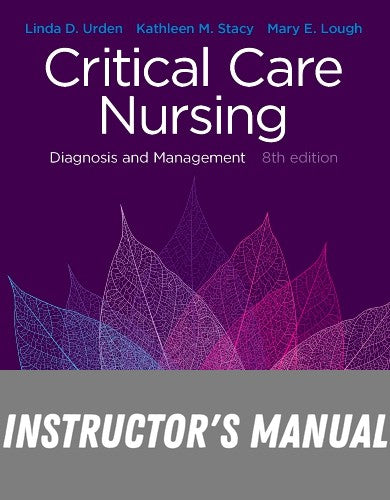 Instructor Manual for Critical Care Nursing 8th Edition by Linda D. Urden