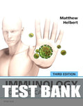 Test Bank for Immunology for Medical Students 3rd Edition by Matthew Helbert