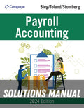 Solutions Manual for Payroll Accounting 2024 34th Edition by Bernard J. Bieg