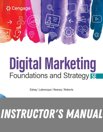 Instructor Manual for Digital Marketing Foundations and Strategy 5th Edition by Debra Zahay