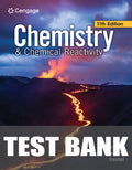 Test Bank for Chemistry & Chemical Reactivity AP® Edition, 11th Student Edition 11th Edition by John C. Kotz