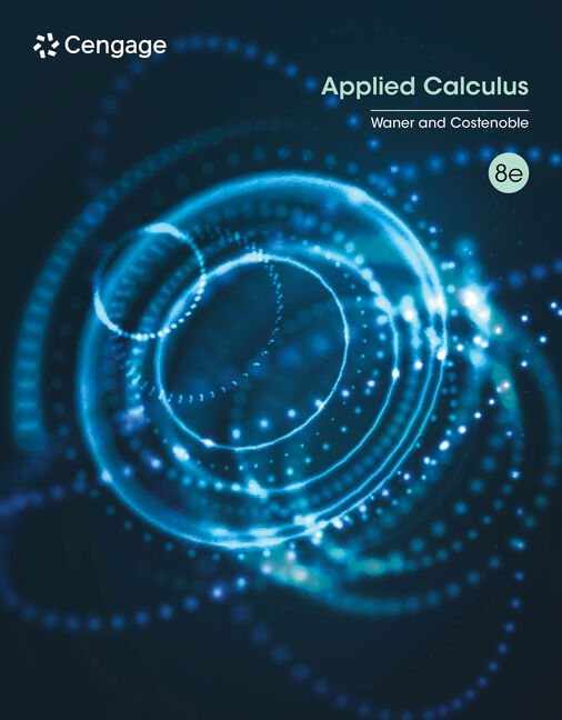 Test Bank for Applied Calculus 8th Edition by Stefan Waner