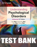 Test Bank for Understanding Psychological Disorders Enhanced 12th Edition by David Sue