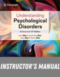 Instructor Manual for Understanding Psychological Disorders Enhanced 12th Edition by David Sue