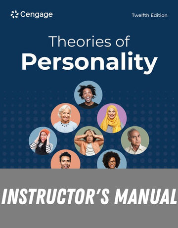 Instructor Manual for Theories of Personality 12th Edition by Duane P. Schultz