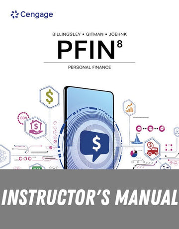 Instructor Manual for PFIN 8th Edition by Randall Billingsley