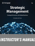 Instructor Manual for Strategic Management: Concepts and Cases: Competitiveness and Globalization 15th Edition by Michael A. Hitt