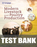 Test Bank for Modern Livestock & Poultry Production 10th Edition by Frank Flanders