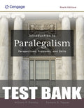 Test Bank for Introduction to Paralegalism: Perspectives, Problems and Skills 9th Edition by William P. Statsky