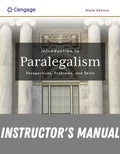 Instructor Manual for Introduction to Paralegalism: Perspectives, Problems and Skills 9th Edition by William P. Statsky