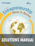 Solutions Manual for Entrepreneurship: Ideas in Action, 7th Student Edition 7th Edition by Cynthia L. Greene