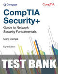 Test Bank for CompTIA Security+ Guide to Network Security Fundamentals 8th Edition by Mark Ciampa