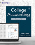 Solutions Manual for College Accounting, Chapters 1-27 24th Edition by James A. Heintz