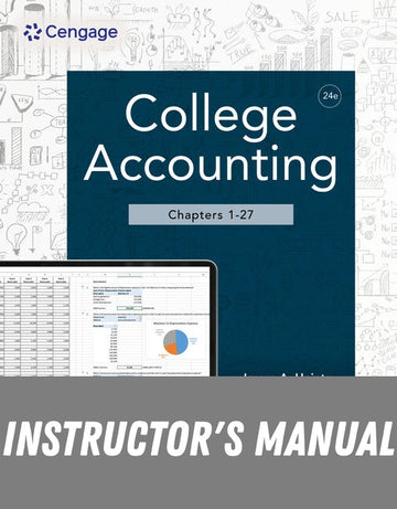 Instructor Manual for College Accounting, Chapters 1-27 24th Edition by James A. Heintz