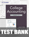 Test Bank for College Accounting, Chapters 1-15 24th Edition by James A. Heintz