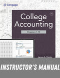 Instructor Manual for College Accounting, Chapters 1-15 24th Edition by James A. Heintz