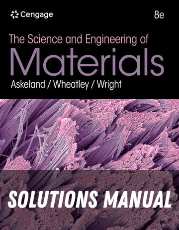 Solutions Manual for The Science and Engineering of Materials 8th Edition by Donald R. Askeland