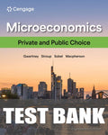 Test Bank for Microeconomics: Private and Public Choice 18th Edition by James D. Gwartney