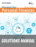 Solutions Manual for Managing Your Personal Finances, 8th Student Edition 8th Edition by Tamra Connor