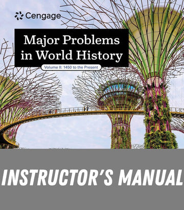 Instructor Manual for Major Problems in World History Volume II 1st Edition by William J.  Duiker