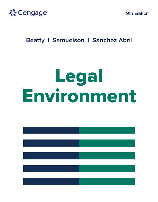 Instructor Manual for Legal Environment 9th Edition by Jeffrey F. Beatty