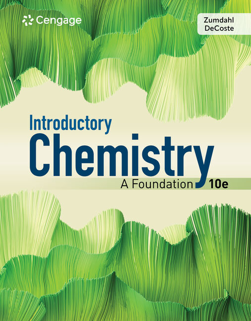 Test Bank for Introductory Chemistry: A Foundation 10th Edition by Steven S. Zumdahl