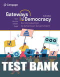 Test Bank for Gateways to Democracy: An Introduction to American Government 6th Edition by John G. Geer